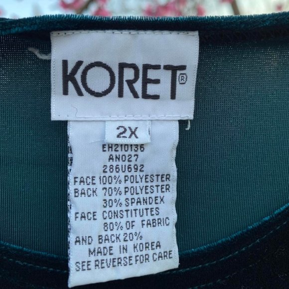 Koret Velvet Top - Picture 2 of 4
